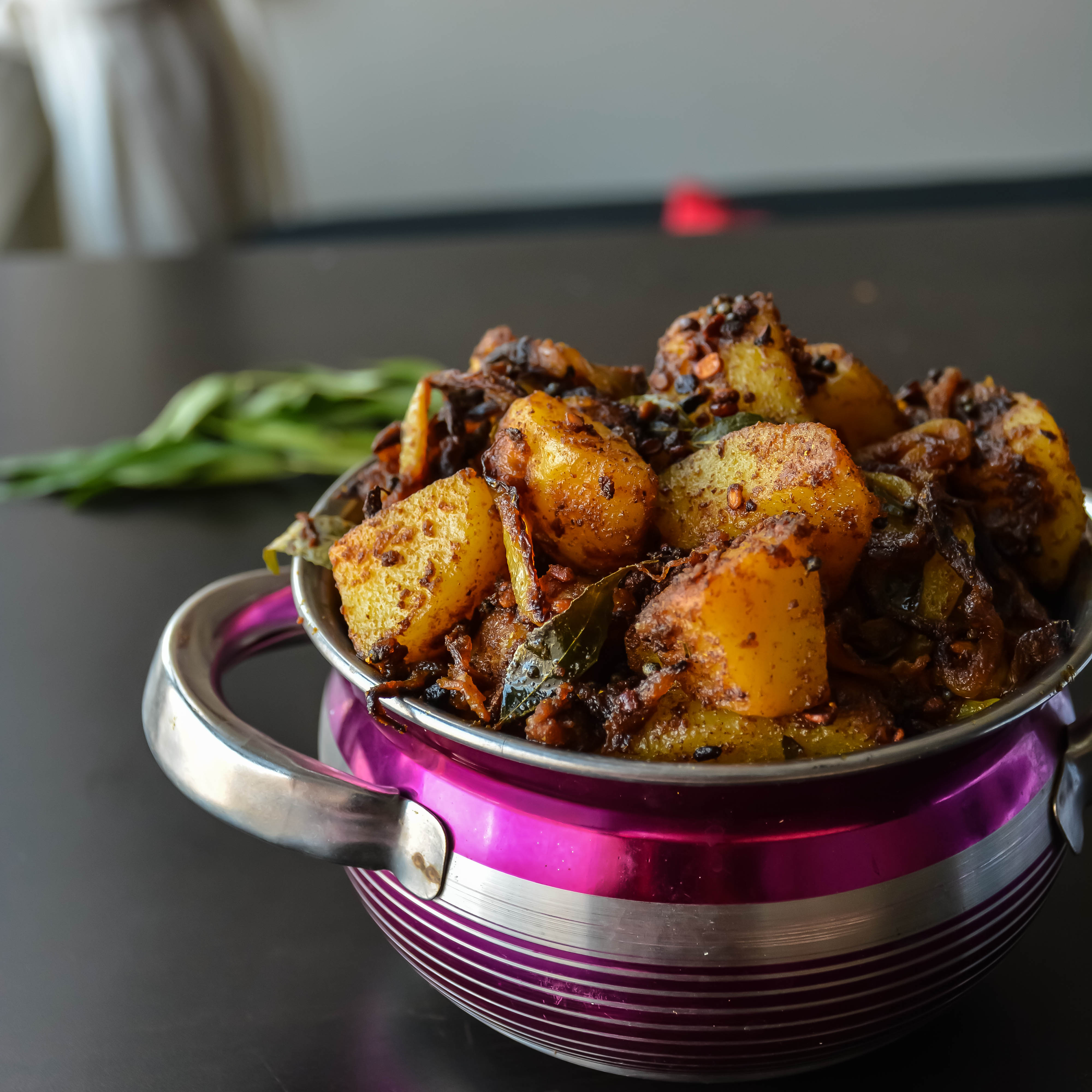 Quick, Easy, Vegan Potato Curry Cooked in Microwave in 12.5 minutes