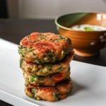 Broccoli Cheese Fritters Eggless with yogurt dip