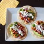 Roasted Cauliflower Chickpeas Taco With Cilantro Lime Crema