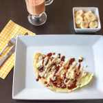 Banana Crepe with Chocolate Hazelnut drizzle