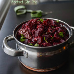 Beetroot Poriyal / Beetroot Stir Fry