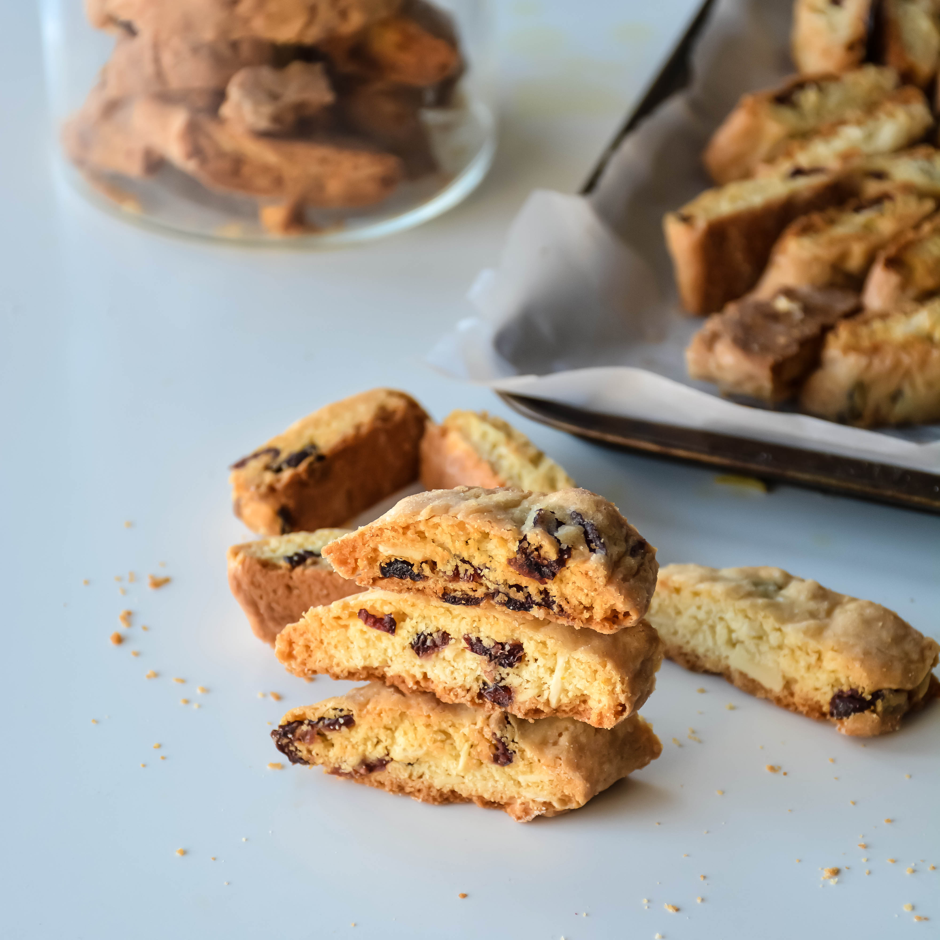 Almond Cranberry Orange Biscotti - Relish The Bite