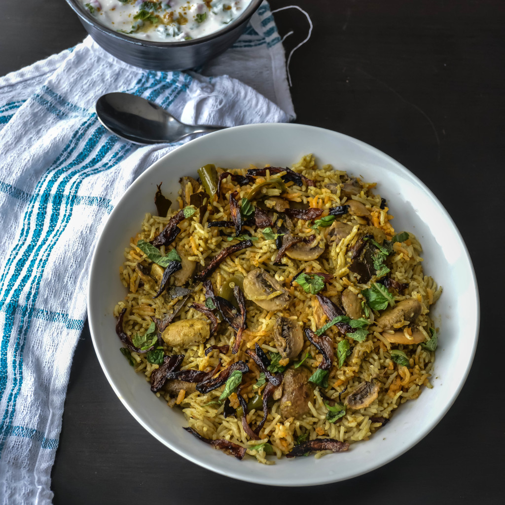 Mushroom Biryani-3