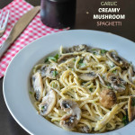 Garlic Creamy Mushroom Spaghetti