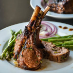 Spicy Honey Garlic Rack of lamb