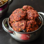Beetroot vadai / Beetroot Lentil Fritters