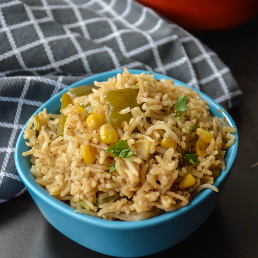 CornCapsicumPulao-5