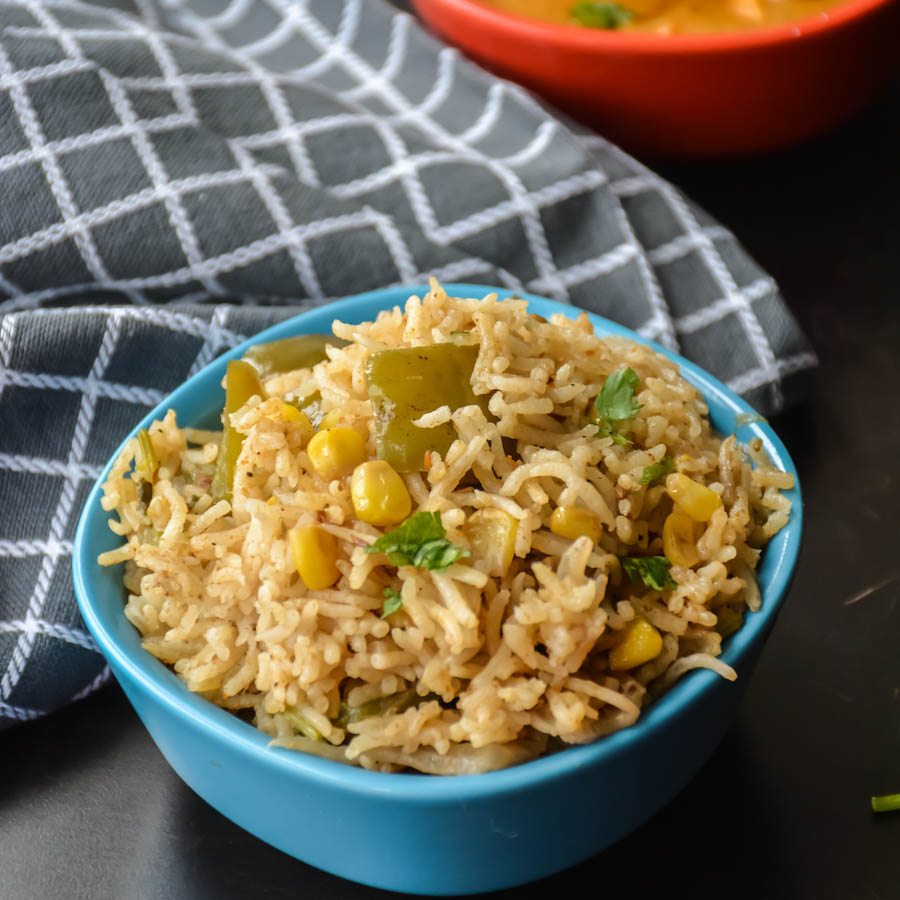 CornCapsicumPulao-7