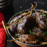 Peanuts Masala Stuffed Eggplant/ Bharwan Baigan