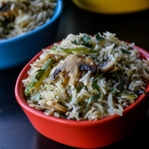 Mushroom Pepper Fried Rice-4