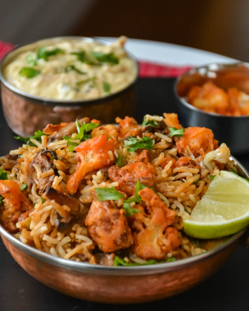 Mushroom_cauliflower_Biryani-3