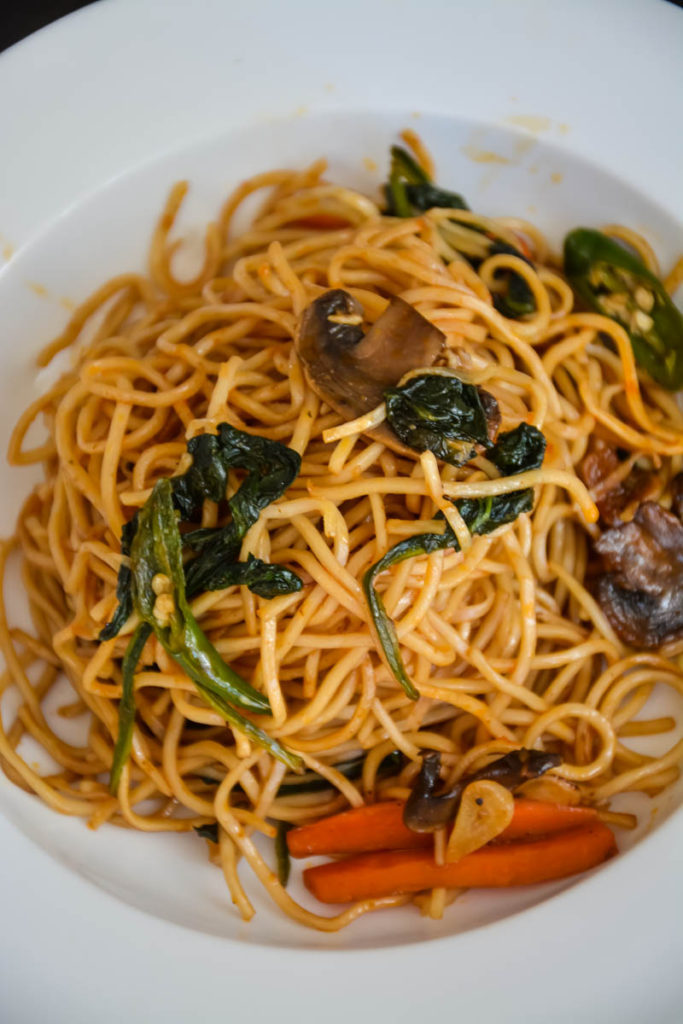 Mushroom Chow mein-5