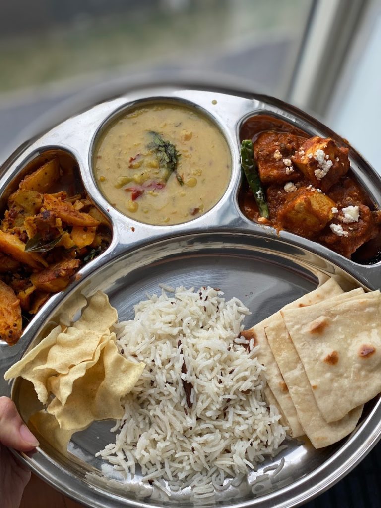 paneer thali