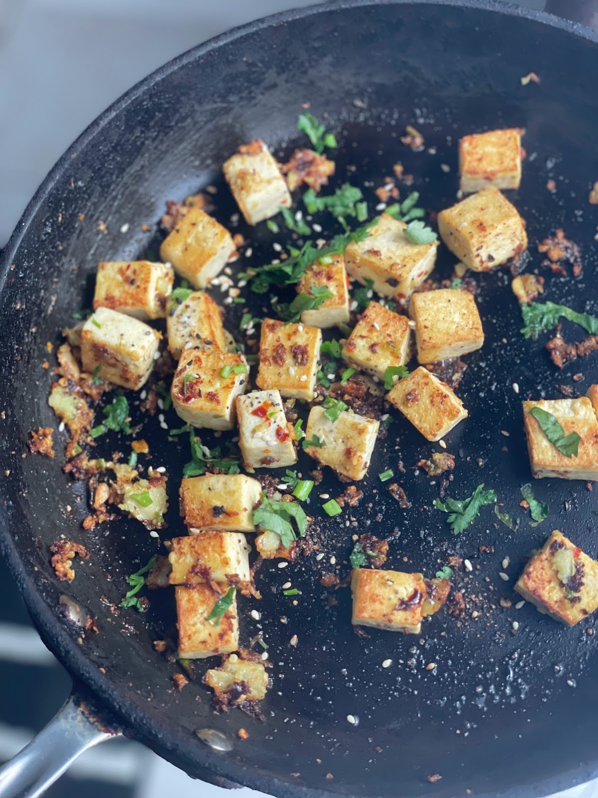 Spicy tofu roast in 10 minutes - Relish The Bite