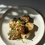 Pistachio Herb Scallops